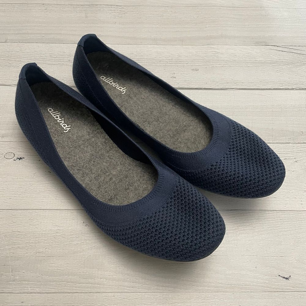 AllBirds Navy tree breezer kauri maine blue ballet flats 9.5